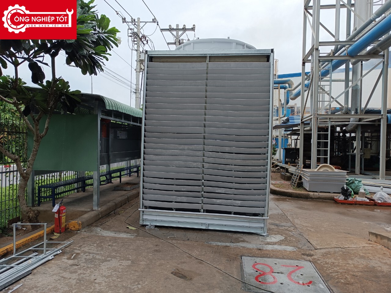 Hình ảnh thực tế tháp giải nhiệt Alpha vuông 200RT